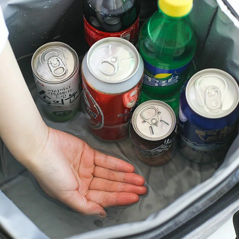 Tragbare Thermische Kühltasche Picknick Lebensmittel Getränke Trinken Frisch Halten Organizer Isolierte Mittagessen Box Zipper Tote Zubehör Fall