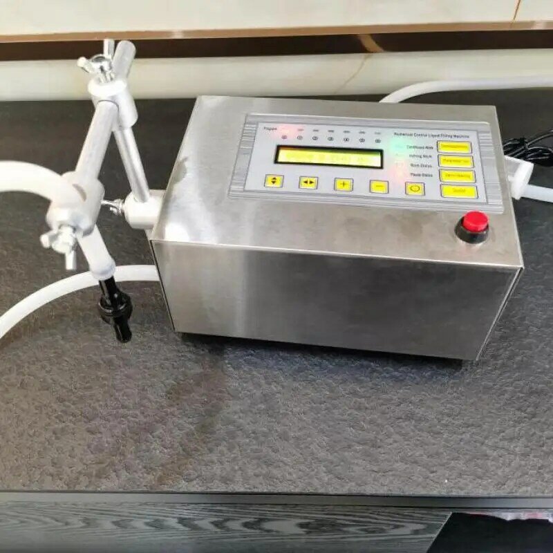 Liquid Filling Machineน้ำดิจิตอลควบคุมเครื่องดื่มมินิจอแสดงผลLCDไฟฟ้าน้ำหอมนมขวดน้ำ 0-4000ml