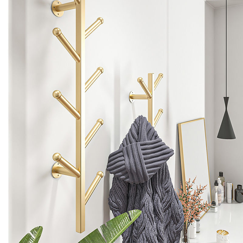 Gantungan Pakaian Logam Nordic Hiasan Dinding Ruang Tamu Kamar Tidur Furnitur Kait Teras Kreatif Dekorasi Rumah Rak Mantel Penyimpanan