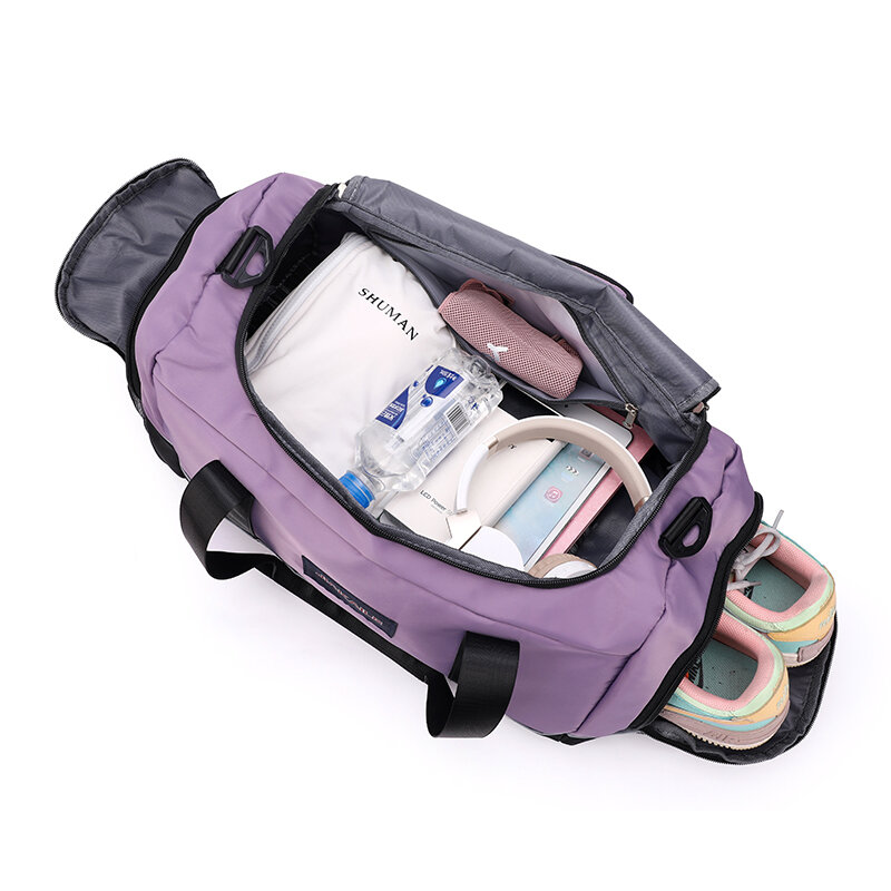 YILIAN-대용량 습식 및 건식 분리형 수영 가방 남녀 공용, 피트니스 운반 가방, 수하물 가방