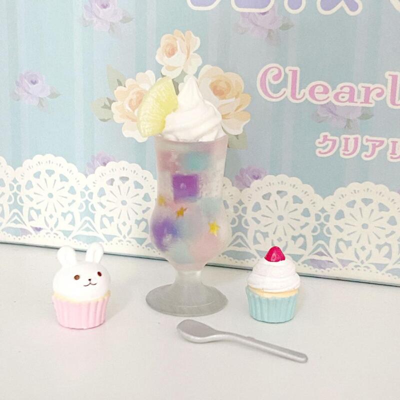 Small  Lovely Cream Drinks Model Dollhouse Accessories Portable Cream Drinks Model Miniature   for Kids