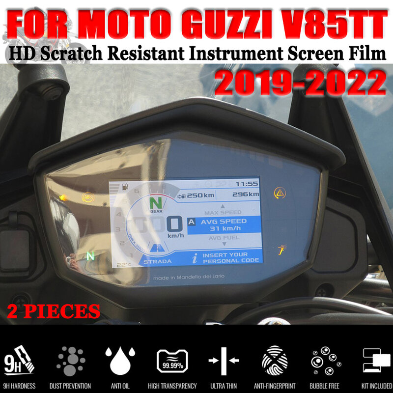 MOTO GUZZI V 85 TT V85TT V85 TT V 85TT 2019- 2022 용 오토바이 액세서리, HD 클러스터 스크래치 방지 계기 스크린 필름