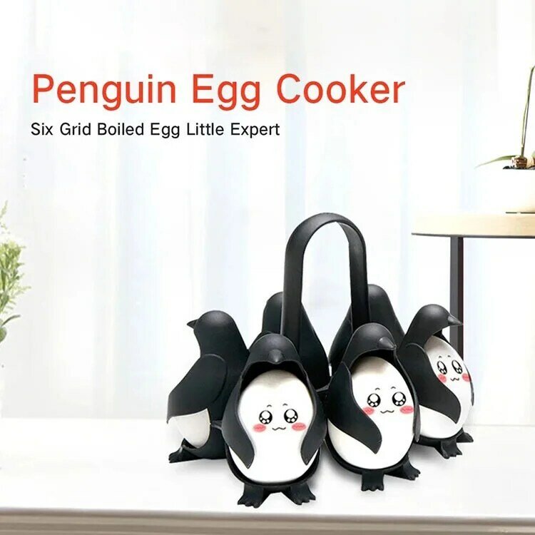 Pinguino portauovo utensili da cucina accessori da cucina PP portauovo tazza caldaia uovo bracconiere strumenti per la colazione