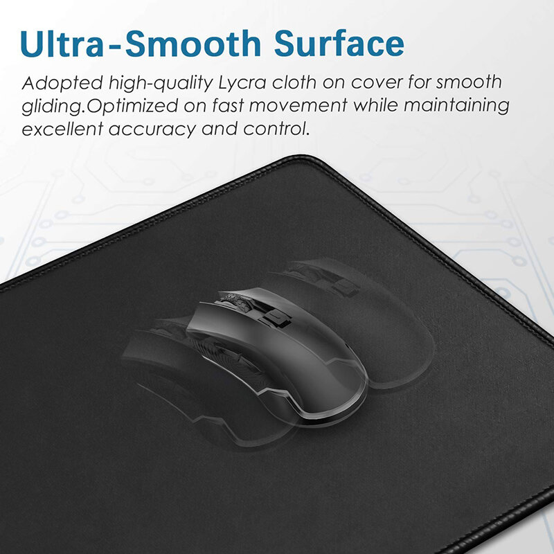 90x40x0.3cm 80x30x0.3cm Large Speed Plain Black Gaming Mousepad Comfortable Soft Mouse Pad Mat Non Slip Mice Pad Office Computer