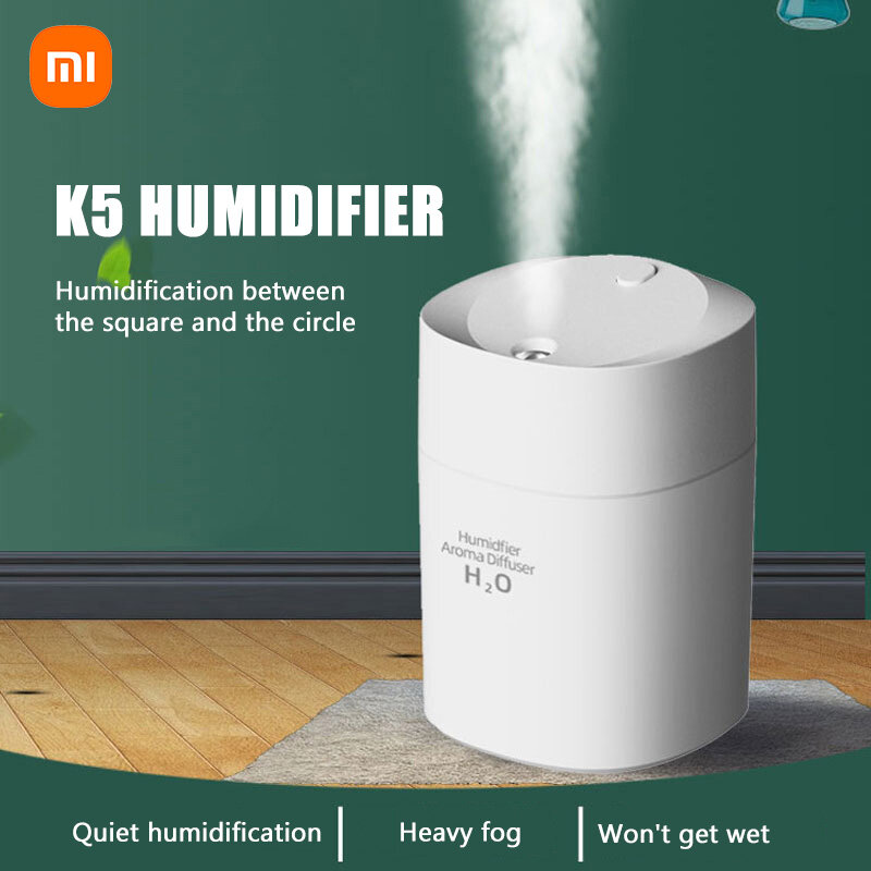 Xiaomi-humidificador ultrasónico K5 para coche, minihumidificador de aromaterapia silencioso con USB para el Hogar y Negocios
