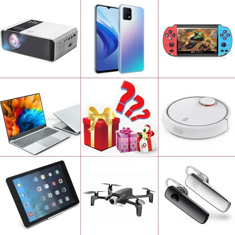 Hadiah Kotak Kejutan Mistery Beruntung 100% Memenangkan Produk Elektronik Premium Butik Barang Acak Kamera Digital Kotak Hadiah Natal