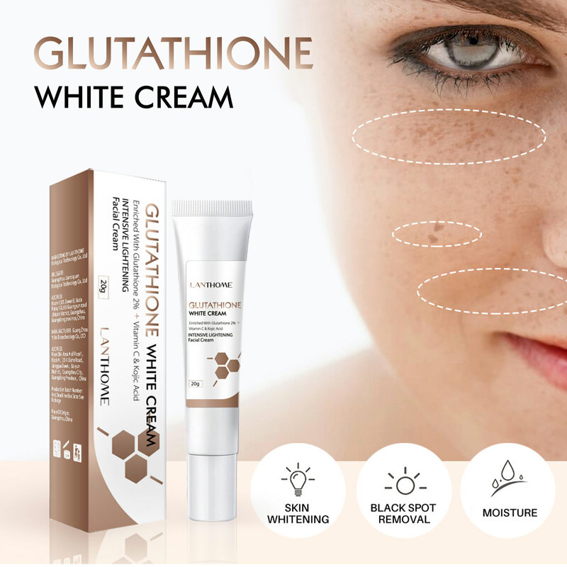Whitening Spot Cream Freckles Removal Dark Spot Remover Lighten Spots Melanin Moisturizing Glutathione Face Cream Skin Care