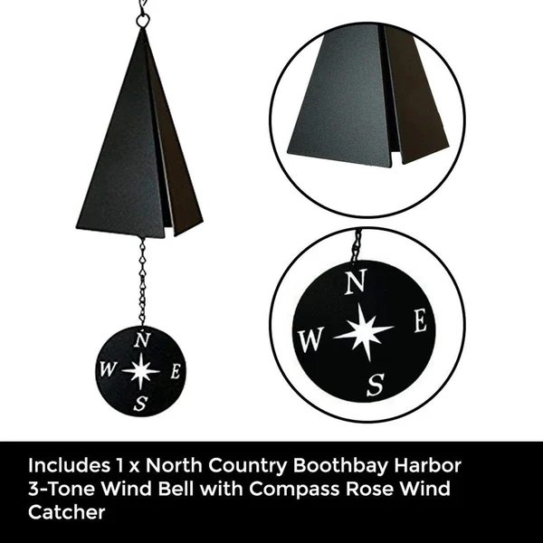 Boei Bells Muur Ornament Windgong Ijzeren Driehoek Wind Bell Hanger Binnenplaats Bell Decoratie Zee Bell Noord Land Wind Klokken