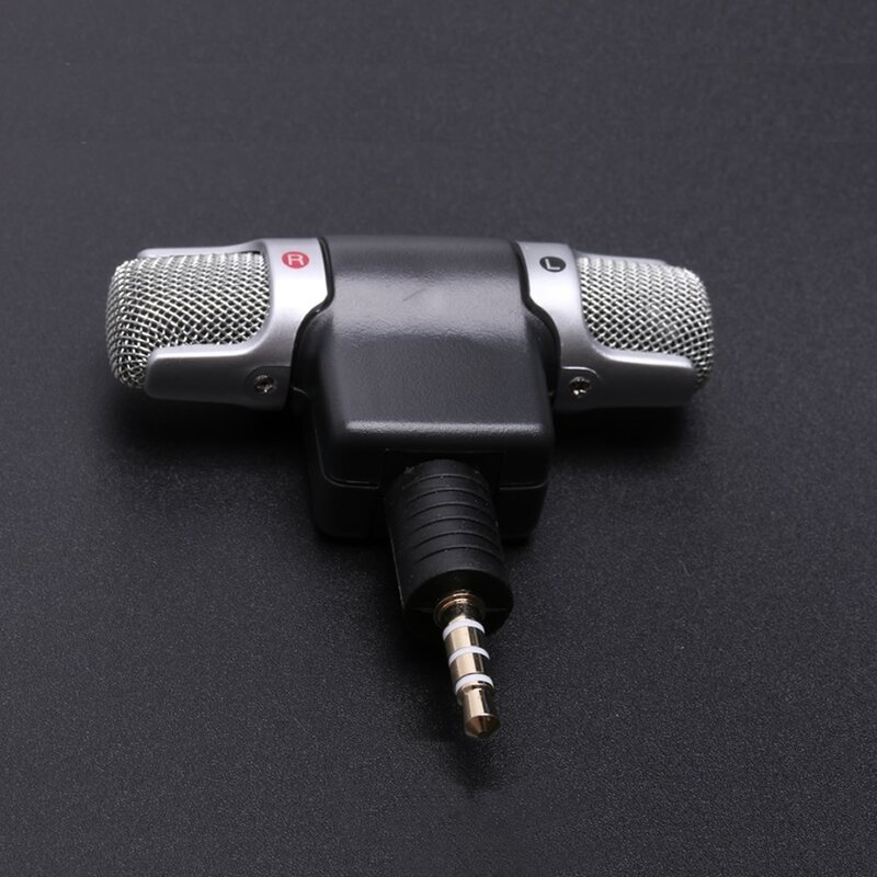 Mini Microphone stéréo Jack 3.5mm, pour enregistrement, téléphone portable, Microphone d'interview en Studio pour Smartphone