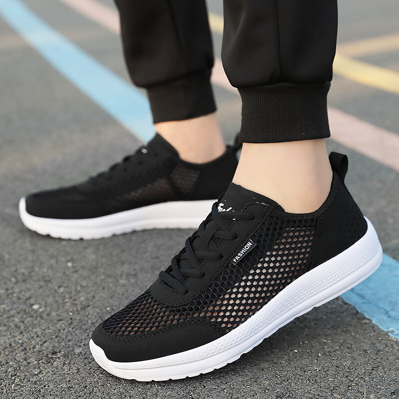 Summer Men Casual Sneakers Breathable Non-slip Male Tennis Shoes Outdoor Men's Sneakers Walking Casual Shoes Vulcanized 2023