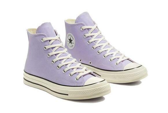 Converse Chuck Taylor All Star-Zapatillas de lona planas para hombre y mujer, calzado de Skateboarding, para uso diario, color morado, originales