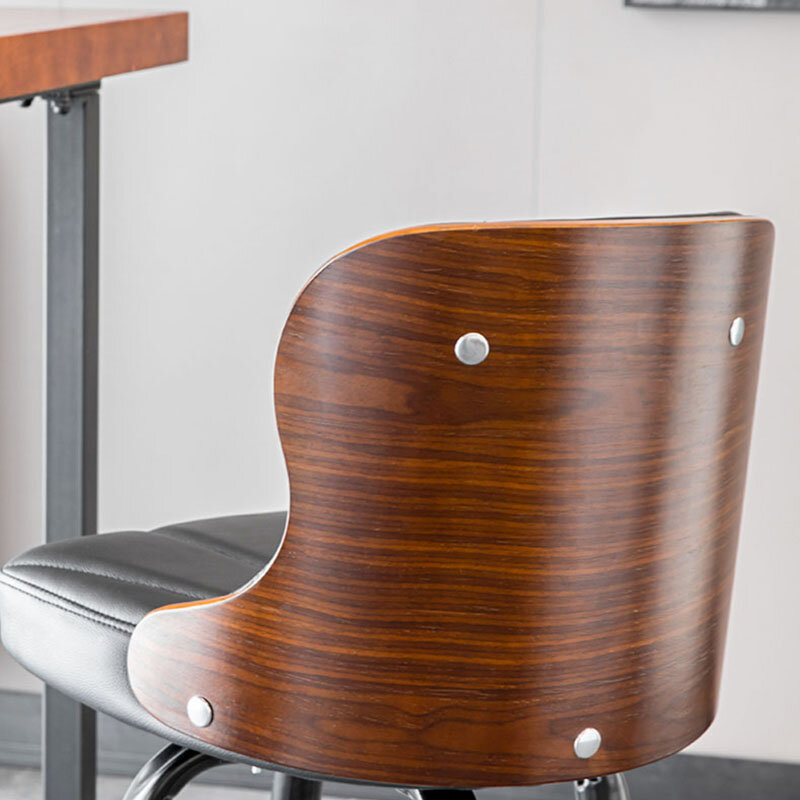 Барный стул в скандинавском стиле, простой Гладкий стул с вертикальной подъемностью, высокий Современный барный стул, спинка стула для кафе...