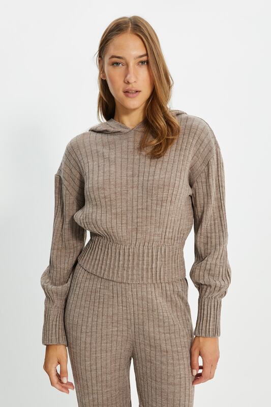 Trendyol – ensemble en tricot à capuche, sous-vêtement