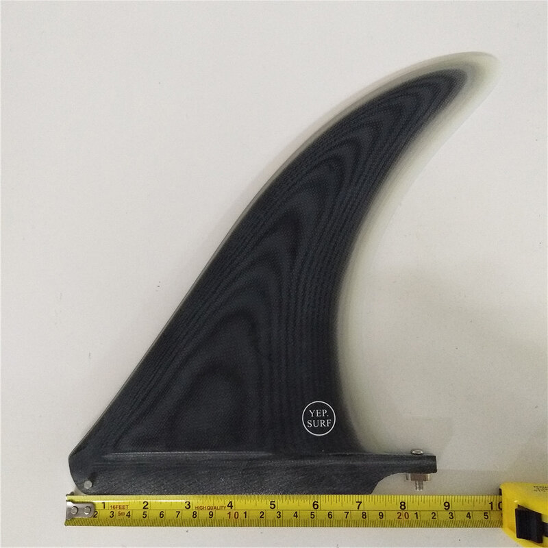 Surfingowa płetwa do deski surfingowej w kolorze czarnym pojedyncza płetwa longboard 7 "/8"/9 "/10.25"/11 cali długość sup akcesoria dobrej jakości