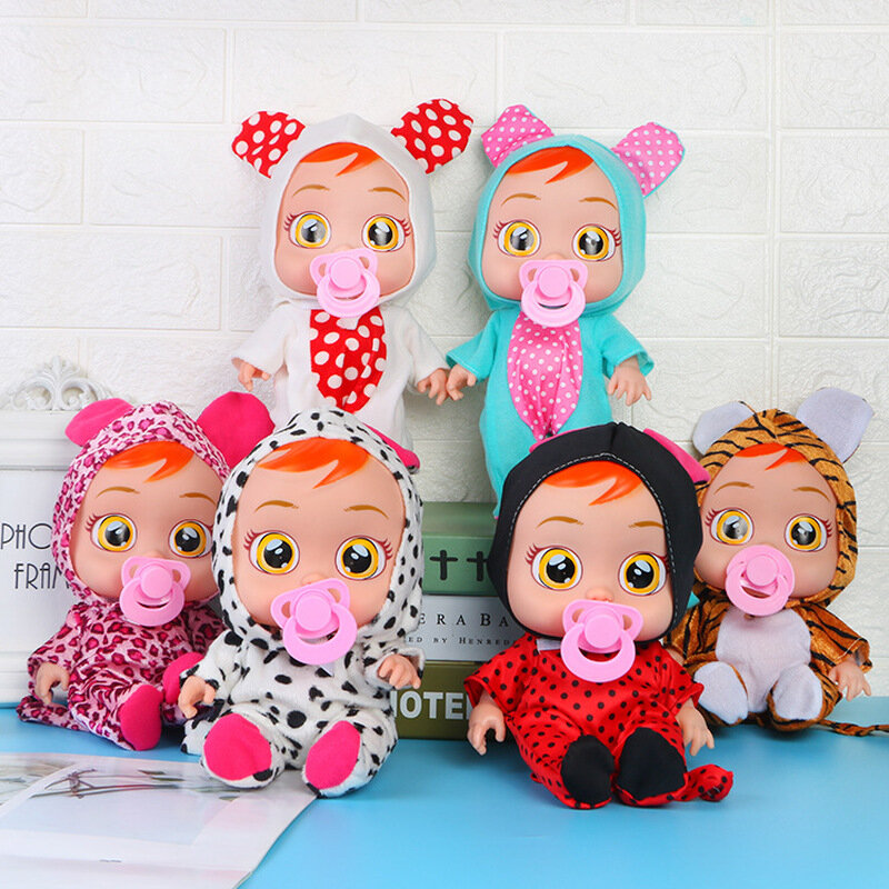 8/10 дюймовая 3D модель куклы для плача, креативная милая кукла, детская игрушка, Новорожденный ребенок, виниловые куклы, рождественский подар...