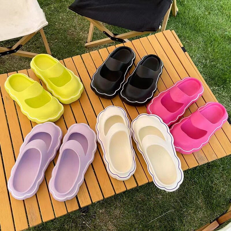 Summer Shoes for Women  Mary Jane Slides Vintage Clogs Lolita Sandals Girls Shoes Zapatos De Mujer Flat with Slippers