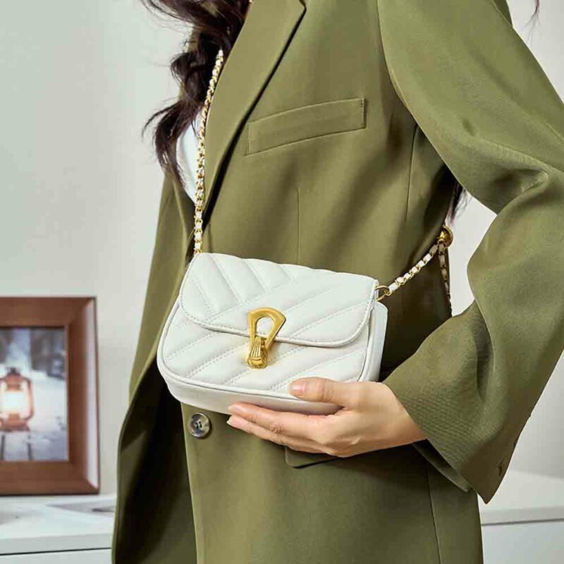 Bisi Goro-bolso de hombro cruzado para mujer, bandolera pequeña de Color sólido, a la moda, 2022