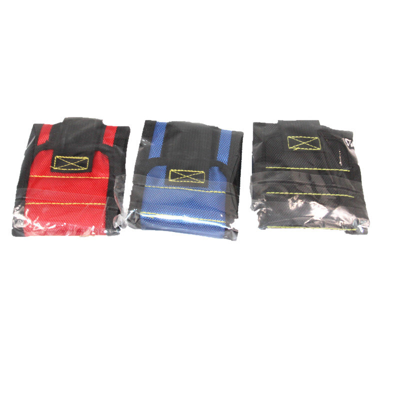 Banda de soporte de muñeca magnética con imanes fuertes para sujetar tornillos, pulsera de uñas, cinturón de soporte, Portabrocas deportivo rojo, azul y negro
