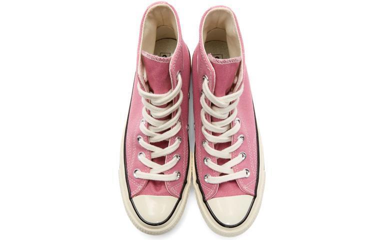 Converse – Chuck Taylor 1970s Hi Top unisexe, chaussures de skateboard, pour loisirs quotidiens, chaussures plates en toile rose clair, originales pour hommes et femmes