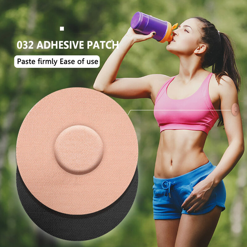 Sensor antideslizante de 100-10 piezas, parches de estilo libre, pegatina impermeable para Monitor de glucosa continua deportiva, cinta de parche