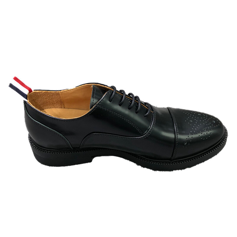 TB thom-男性用のクラシックな革靴,クラシックなモカシン,フォーマルなビジネスレース,高級ブランド,モダン