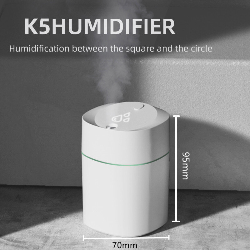 Xiaomi novo k5 ultra-sônico umidificador carro mini desktop usb negócio doméstico bonito animal de estimação mudo aromaterapia umidificador fogger