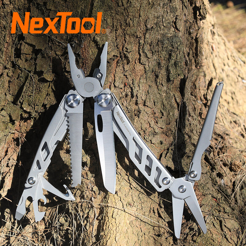 Nextool flagship pro dobrável multi-ferramenta 16 em 1 alicate multifuncional faca de dobramento edc ferramentas manuais conjunto multitool alicates