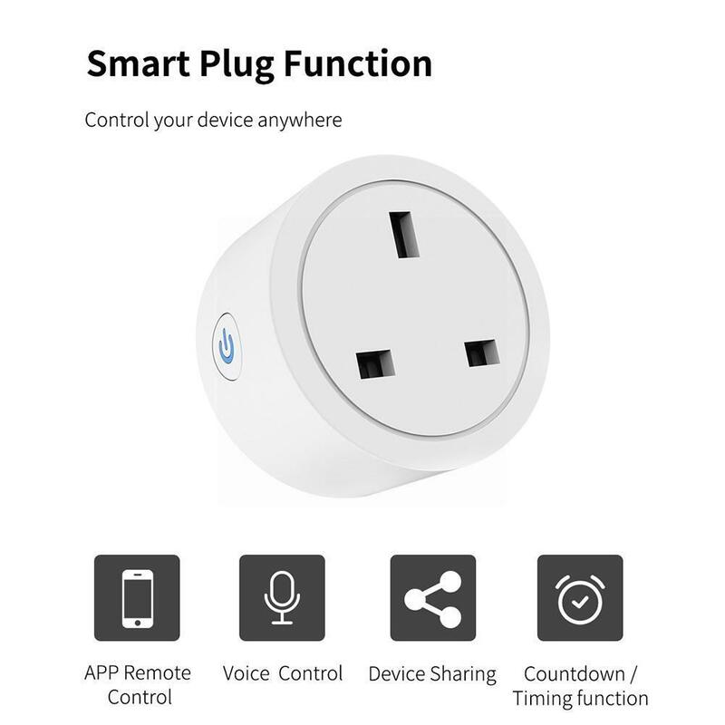 Soquete Zigbee Uk Plug 20a Home Power Monitor Voice Adapter Power Aleax Timing Controle Soquete Outlet Life Diy V5k6