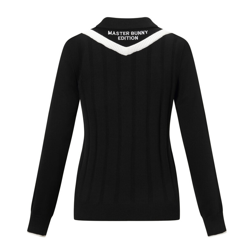 New Brand Men Women Casual Round Neck Golf Pullover Basic Letter Embroidery Loose Golf Sweater Autumn Golf Clothing