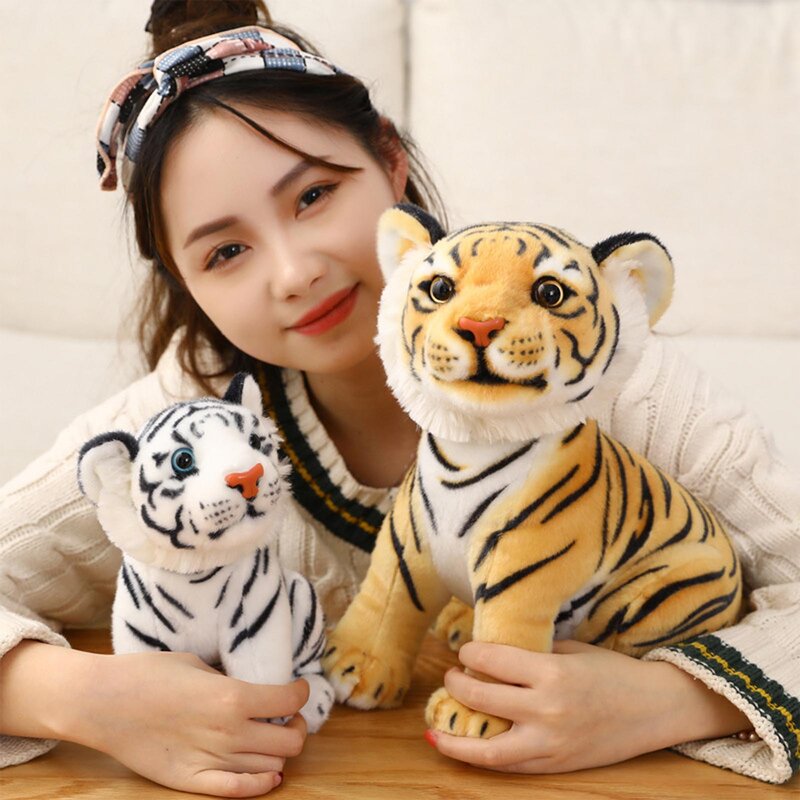 23cm 33cm Stuffed Tiger Mascot Dolls Toy Tiger Zodiac Boy Plush Toys Children Birthday Gift 2022 Chinese New Year Decorations