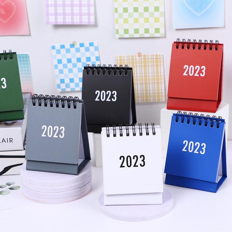 2023 kalendarz biurkowy z kartonową podstawą rekord data materiały biurowe stały pulpit miesięczny rok kalendarz na prezent