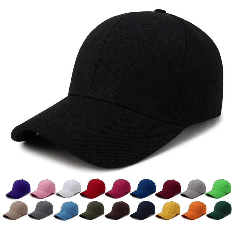 Винтажная потертая хлопковая бейсбольная кепка для мужчин и женщин, Простая Регулируемая Классическая бейсбольная кепка без рисунка