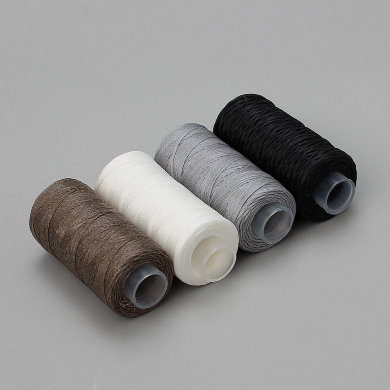 50Meters Flat Waxed Thread Sewing Line 150D 0.8mm Polyester High Strength Leather Cord for Handicraft Leather Sewing Supplies