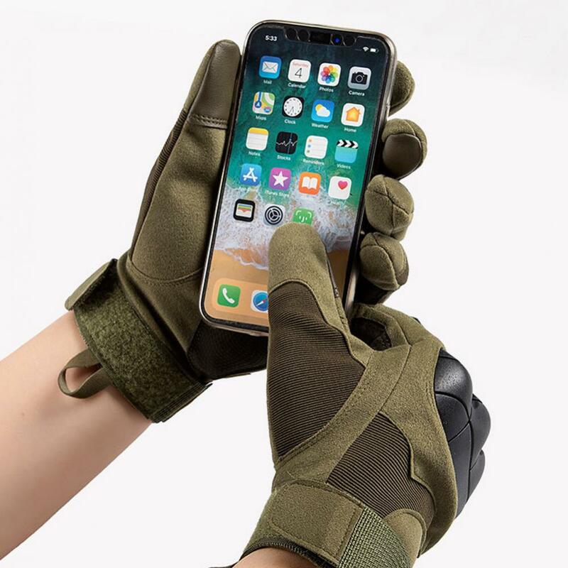 1 paio di guanti da moto invernali Unisex in pelle microfibra Touch Screen guanti protettivi antivento impermeabili