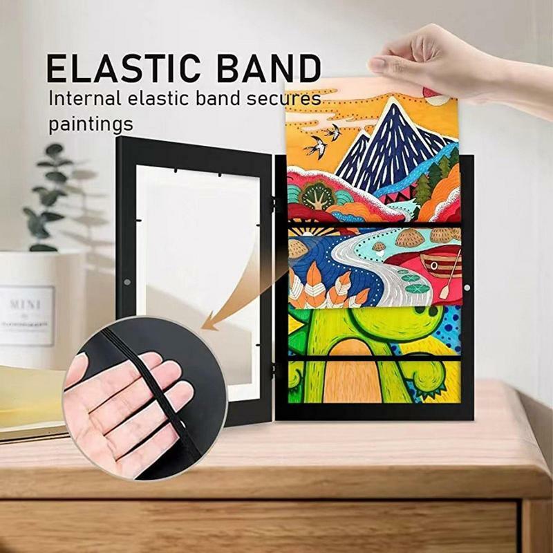 Front Opening Art Frame Frametory Projects Kids Art Frames Magnetic Front Opening Tempered Glass For Drawing Paintings Pictures