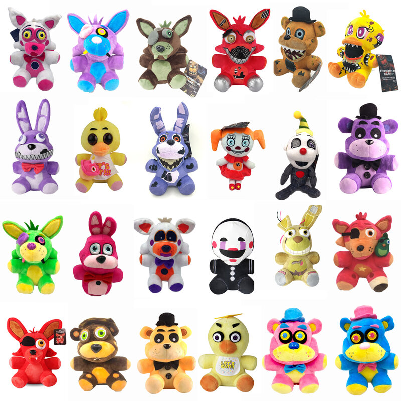 18 CM FNAF Freddy's Plush Toy Stuffed & Plush Animals Bear Rabbit Game Fnaf Birthday Christmas Toys For Kids