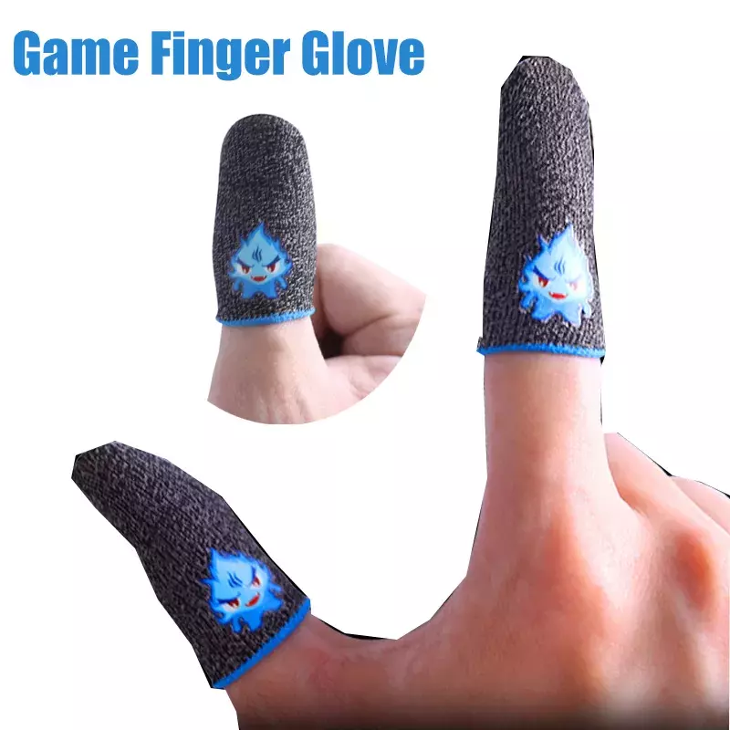 Funda de dedo para juegos de teléfonos móviles, a prueba de sudor, guantes para la yema del dedo, antideslizantes para pantalla táctil, mangas para el dedo pulgar para PUBG