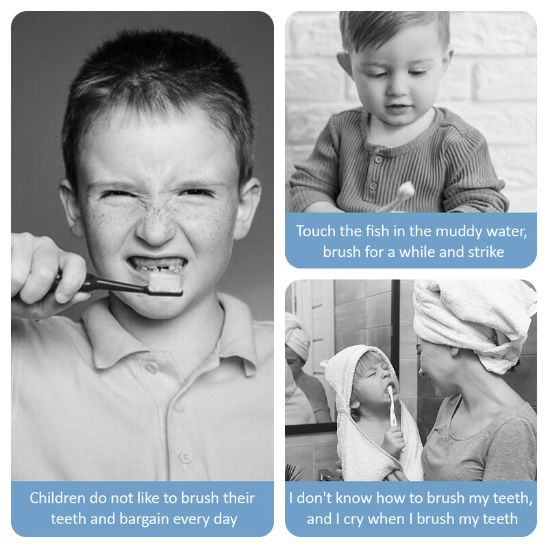 Детская U-образная зубная щетка, детская зубная щетка для ухода за полостью рта, щетка для чистки с мягкой щетиной и силиконовым прорезывате...
