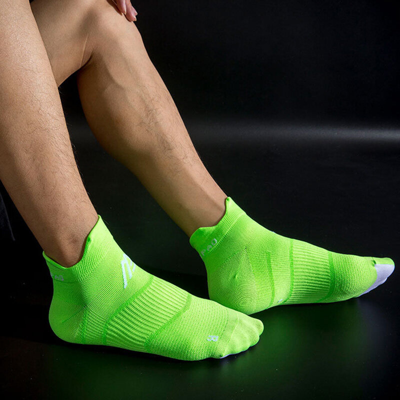 Calcetines tobilleros deportivos para correr para hombre y mujer, medias finas transpirables de secado rápido, de compresión, corte bajo