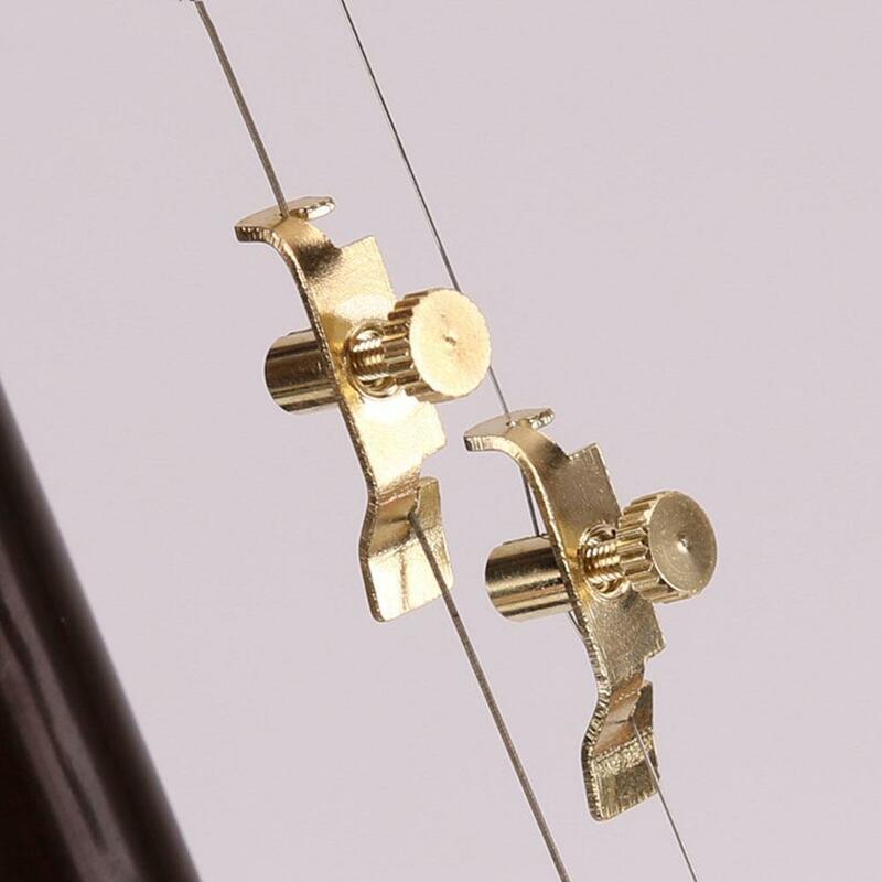 1 professionelle Erhu Spinner Tuner 2-Saiten Trimmer Corrector Metall Gold-überzogene Urheen Feine-Tuning Musik Instrument zubehör