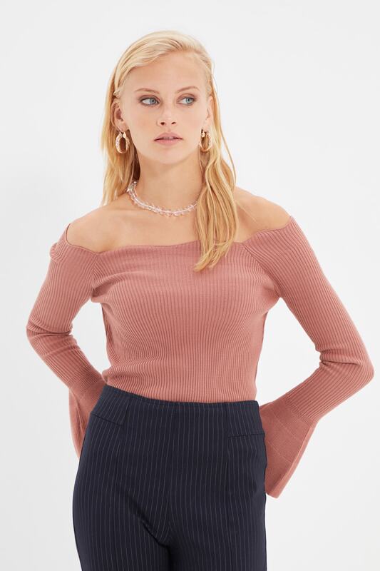 Trendyol Carmen Collar Knitwear Sweater TWOAW22KZ2218