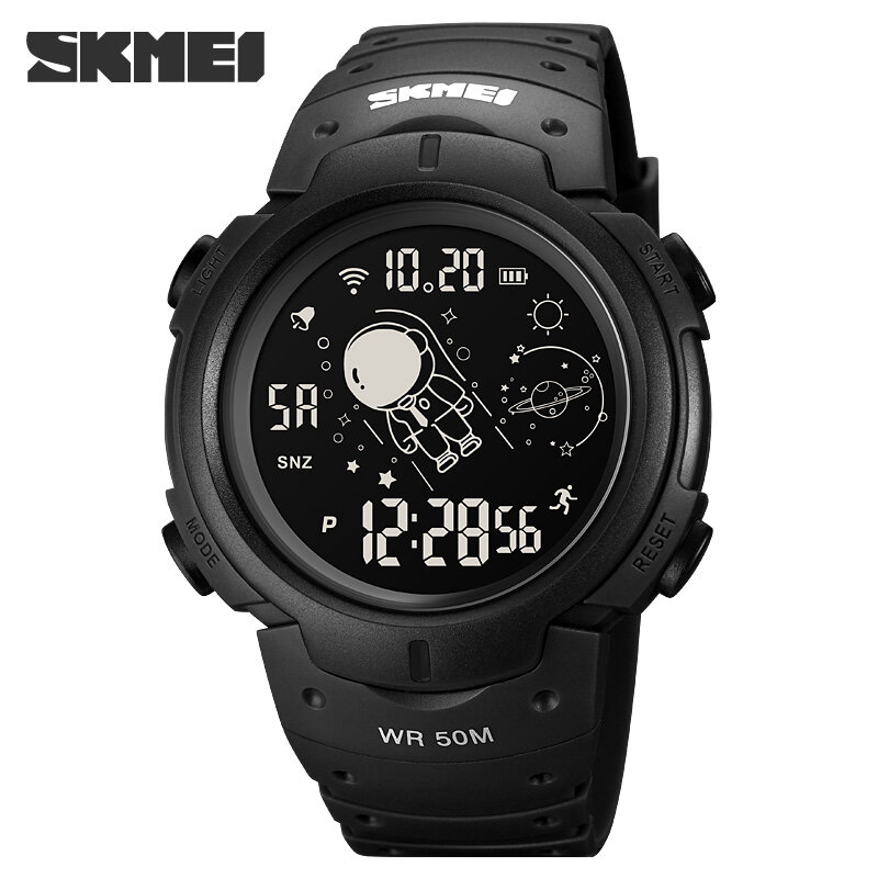 SKMEI спортивные цифровые часы для мужчин модные уличные спортивные мужские часы обратного отсчета светодиодные электронные наручные часы водонепроницаемые будильник часы