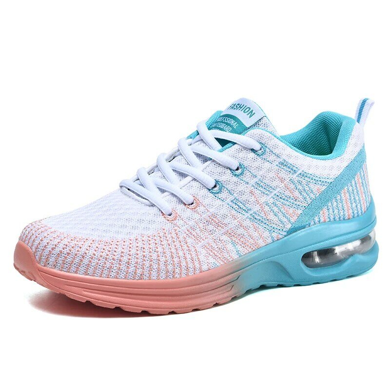 Women's Shoes Running Shoes Female Sport Shoes Breathable Woman Sneakers Light Mesh Lace-Up Chaussure Femme Women Fashion Sneake