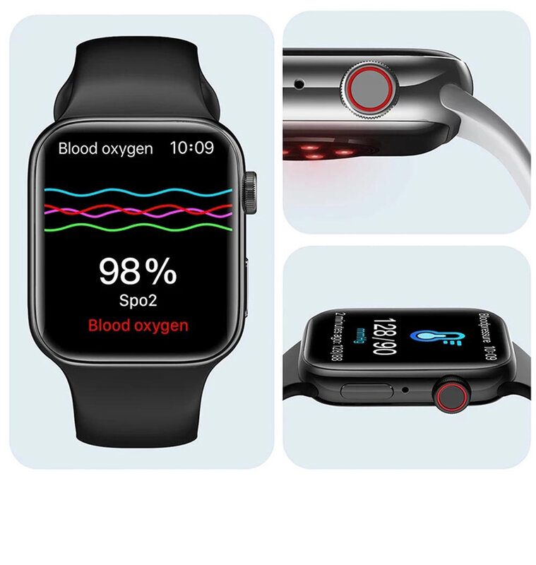 Gratis Pengiriman T900 Pro Max Smart Watch 7 Jam Tangan Pintar Seri 7 44Mm Bluetooth Panggilan Monitor Kebugaran Jam Tangan Olahraga untuk Xiaomi Oppo