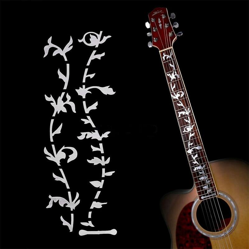 Electric Acoustic Guitar Stickers Inlay Decal Bass Ultra Thin Fretboard Guitarra Sticker Guitar Part Strings Instrument Decals