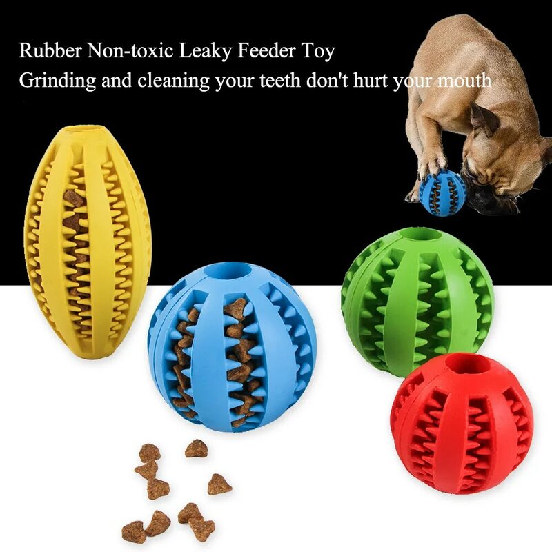 犬用の伸縮性のあるシリコンボール,子犬のおやつ用の素敵な歯のクリーニング,サプライアクセサリー,5または7cm