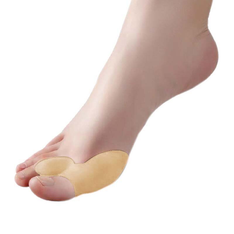 Orteil de pied en Gel de Silicone, 1 paire, protège-pouce Valgus, ajusteur d'oignon, soulagement de la douleur, redressement des orteils courbés