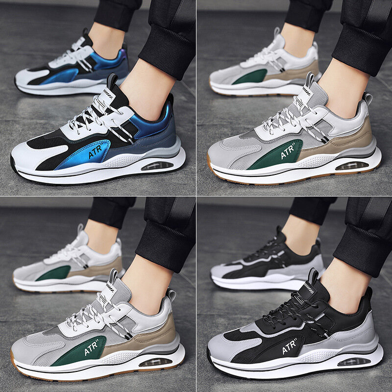 Mens Sneakers Casual Mesh Breathable Male Walking Shoes Height Increase Shoes Fashion Men Shoes Size 39-44 Masculino Adulto