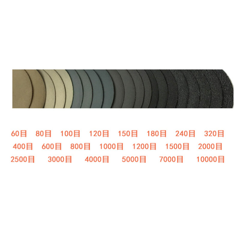 100pcs 1inch 25mm Wet Dry Sandpaper Grit 60-10000 Sander Discs Waterproof Abrasive Sandpaper Sheet for Wood Paint Polishing