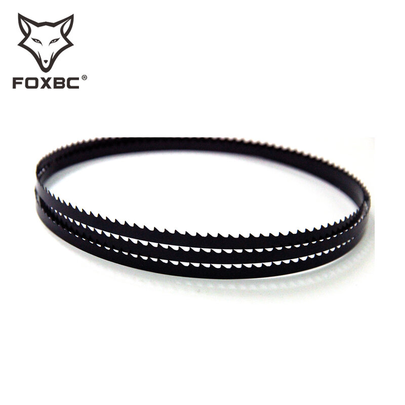 FOXBC 탄소 Bandsaw 블레이드 1612x6.5x0.35mm 6 14 TPI 밴드 톱 목공 도구 액세서리 2pcs